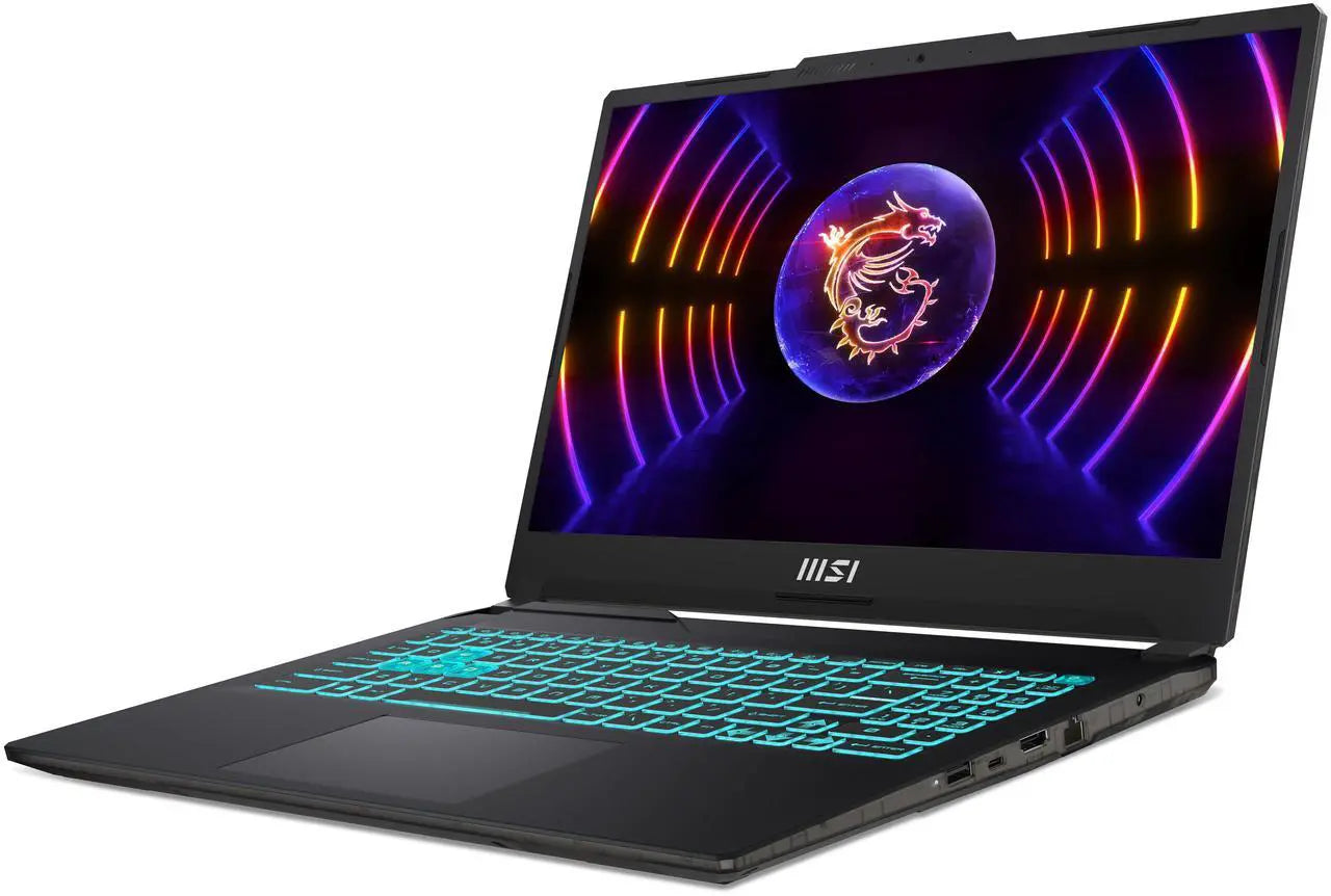 MSI Cyborg - Ordinateur portable 15,6" avec carte graphique GeForce RTX 4050 - Processeur Intel i7-13620H - 16 Go de mémoire - SSD de 512 Go - Windows 11 Famille - Ordinateurs portables de jeu - Écran IPS 144 Hz (A13VE-218US)