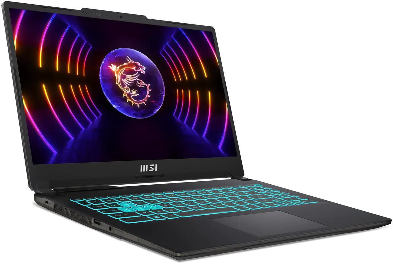 MSI Cyborg - Ordinateur portable 15,6" avec carte graphique GeForce RTX 4050 - Processeur Intel i7-13620H - 16 Go de mémoire - SSD de 512 Go - Windows 11 Famille - Ordinateurs portables de jeu - Écran IPS 144 Hz (A13VE-218US)