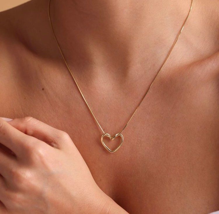 Collier Cœur Doré - stainless