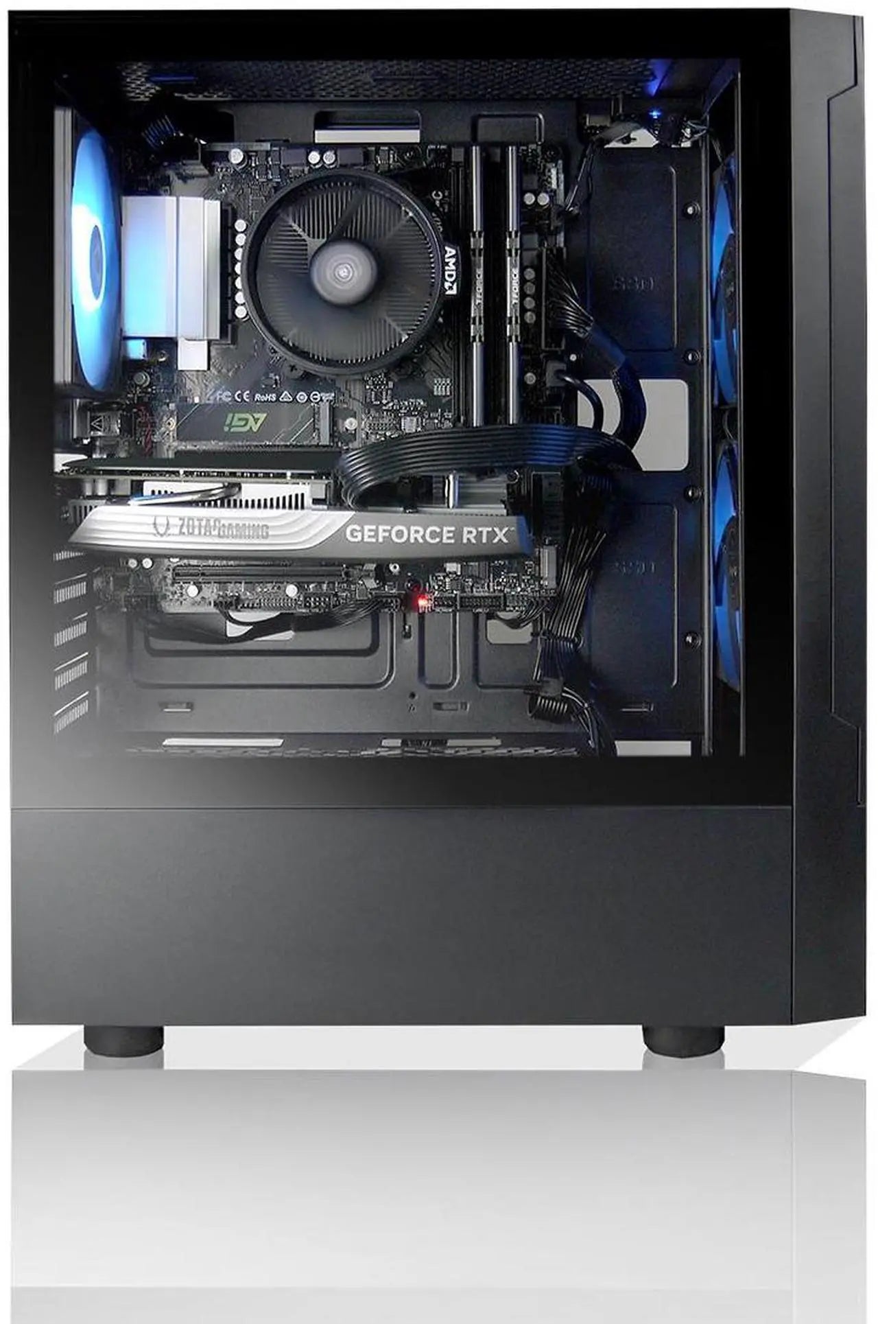 PC de jeu AVGPC Max - Intel i5 11400F, Nvidia GeForce RTX 5060, 16 Go de RAM, SSD M.2 NVMe de 1 To, Windows 11 Famille Noir