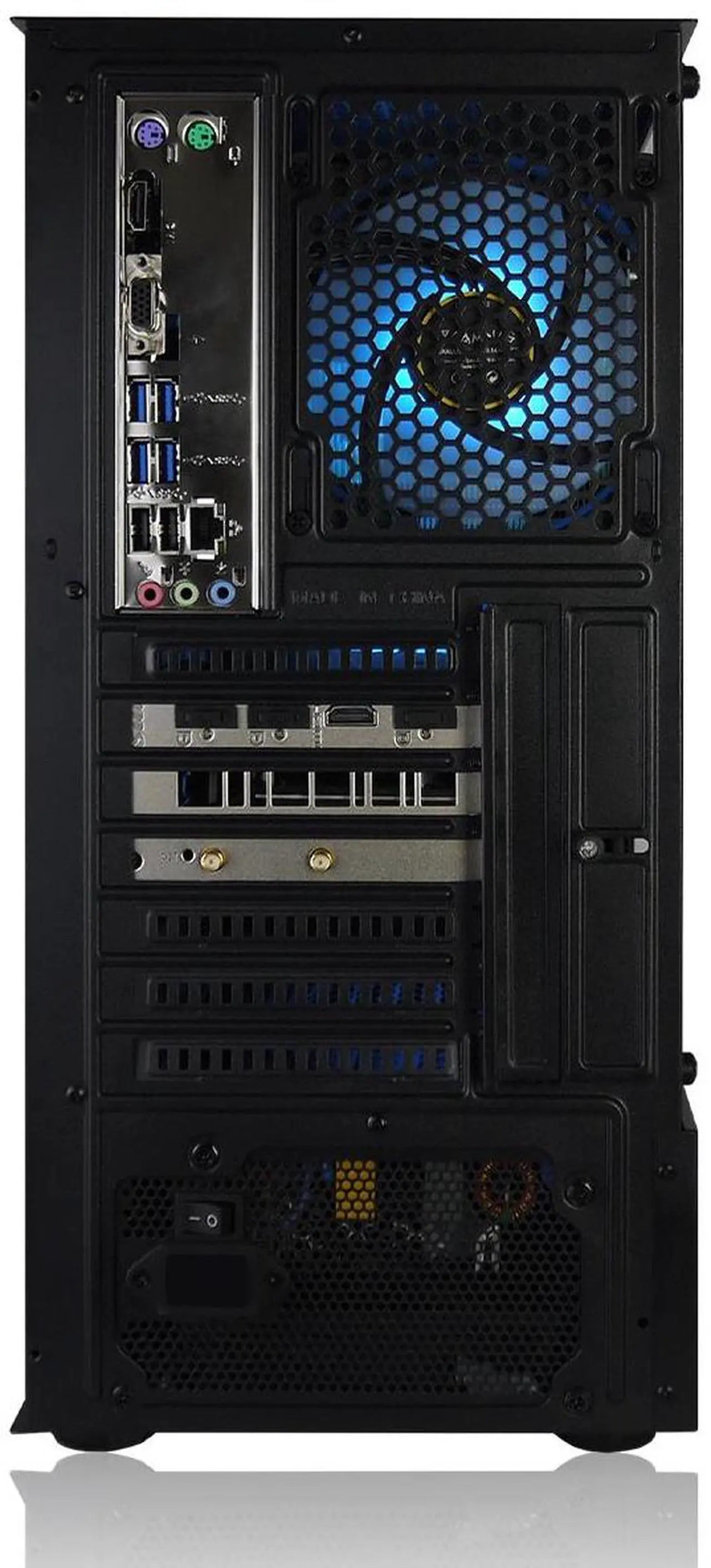 PC de jeu AVGPC Max - Intel i5 11400F, Nvidia GeForce RTX 5060, 16 Go de RAM, SSD M.2 NVMe de 1 To, Windows 11 Famille Noir