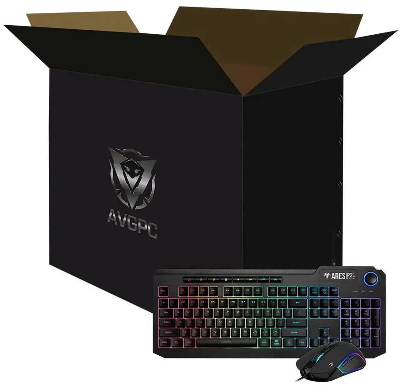 PC de jeu AVGPC Max - Intel i5 11400F, Nvidia GeForce RTX 5060, 16 Go de RAM, SSD M.2 NVMe de 1 To, Windows 11 Famille Noir