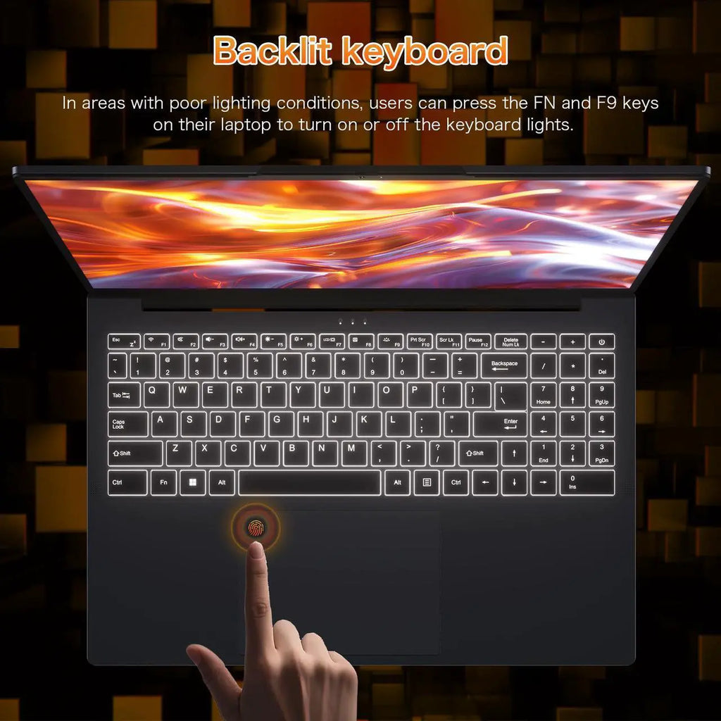 Auusda 16" Gaming Laptop AMD Ryzen 7 4800H 2.9-4.2GHz, 32GB DDR4 RAM, 1TB NVME SSD, Windows 11 Pro Business Computer, SODIMM*2, Slot*2, Backlit, Fingerprint, Gray