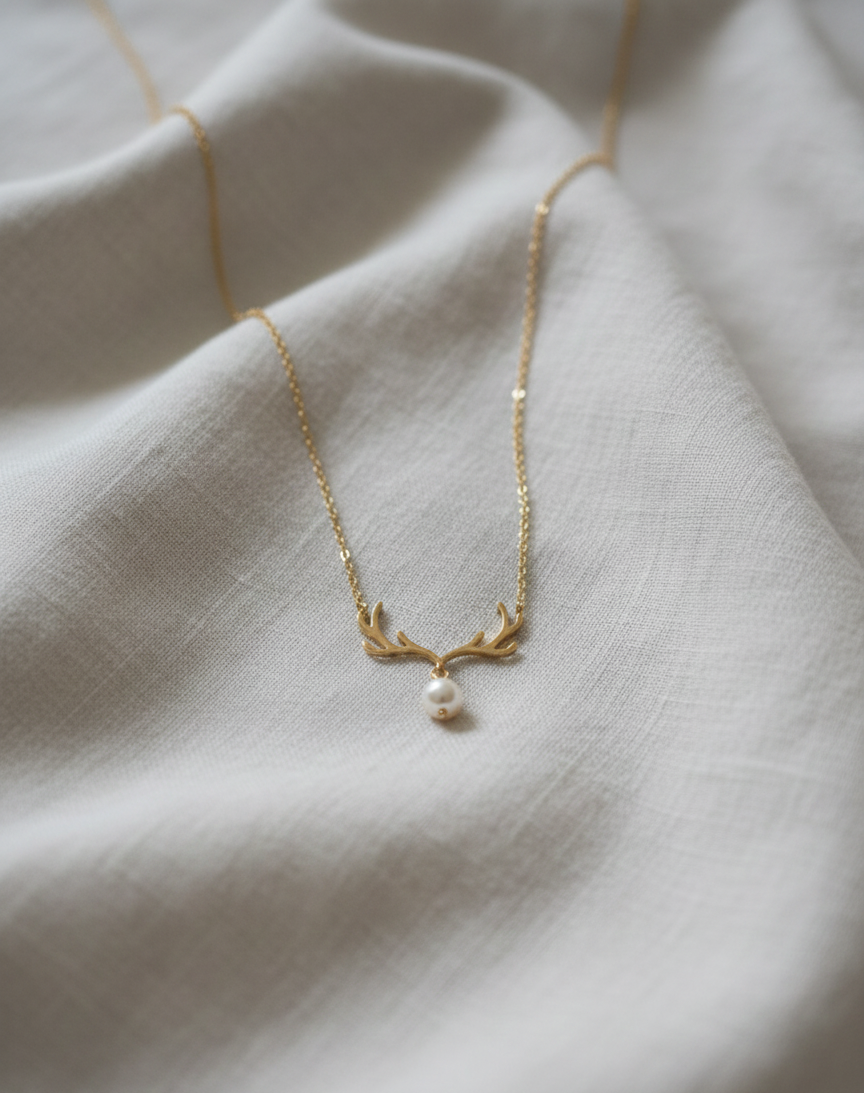 Collier Gold Cornes de gazelle - stainless steel