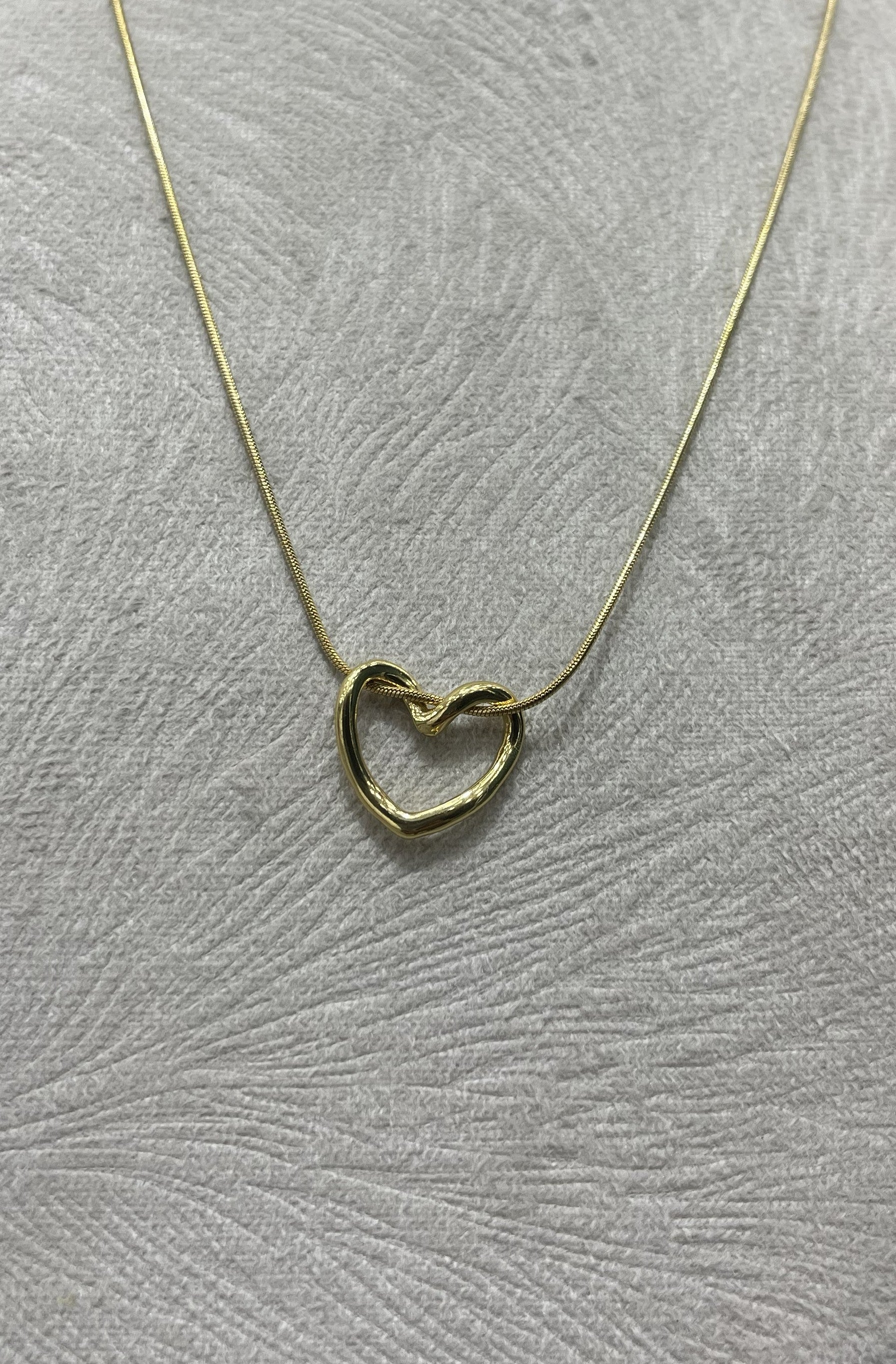 Collier Cœur Doré - stainless