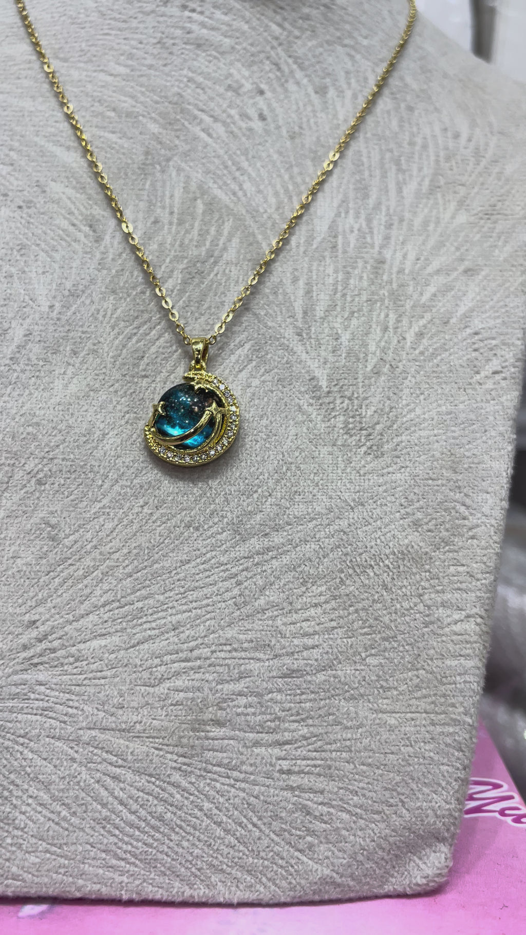 Collier Gold Galaxy - Stainless Steel